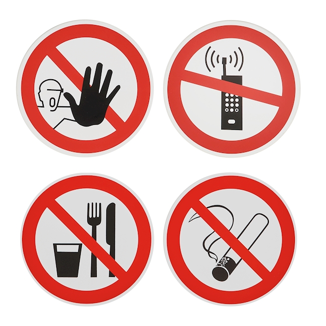 Prohibition sign PVC ø 200 mm